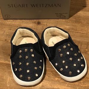 Stuart Weitzman Baby Vance Denim Slider - 2